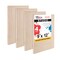 Unfinished Cradled Wood Panels for Painting, 4 Pack of 9x12 inch - Studio Birch Wooden Canvas Boards 3/4" Deep - Mixed-Media Craft, Acrylic, Oil, Encaustic, Paint Pouring Panel Board